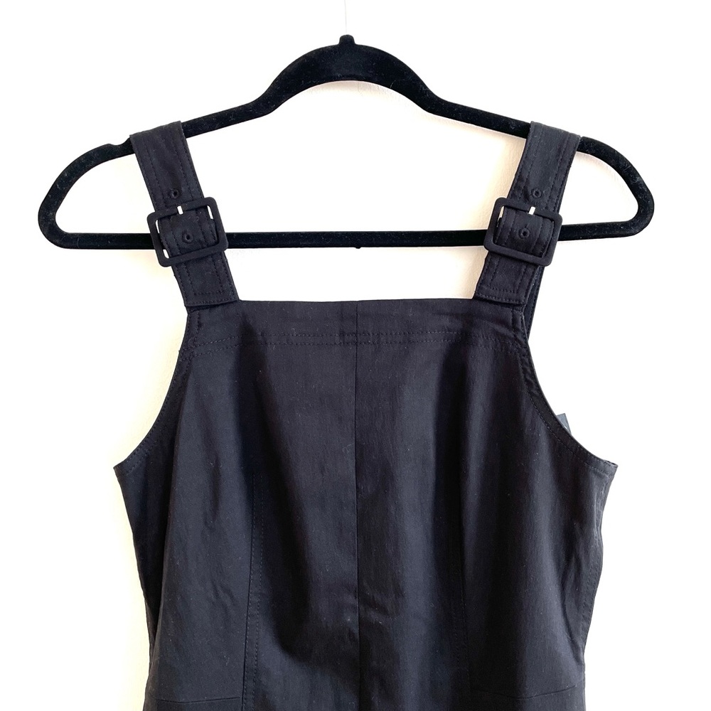 Club Monaco Black Self-Buckle Jumpsuit